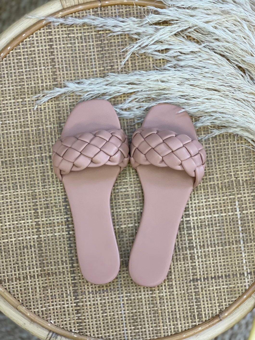 Blush Braided Sandals