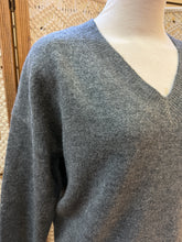 Load image into Gallery viewer, V Neck Drop Shoulder Sweater
